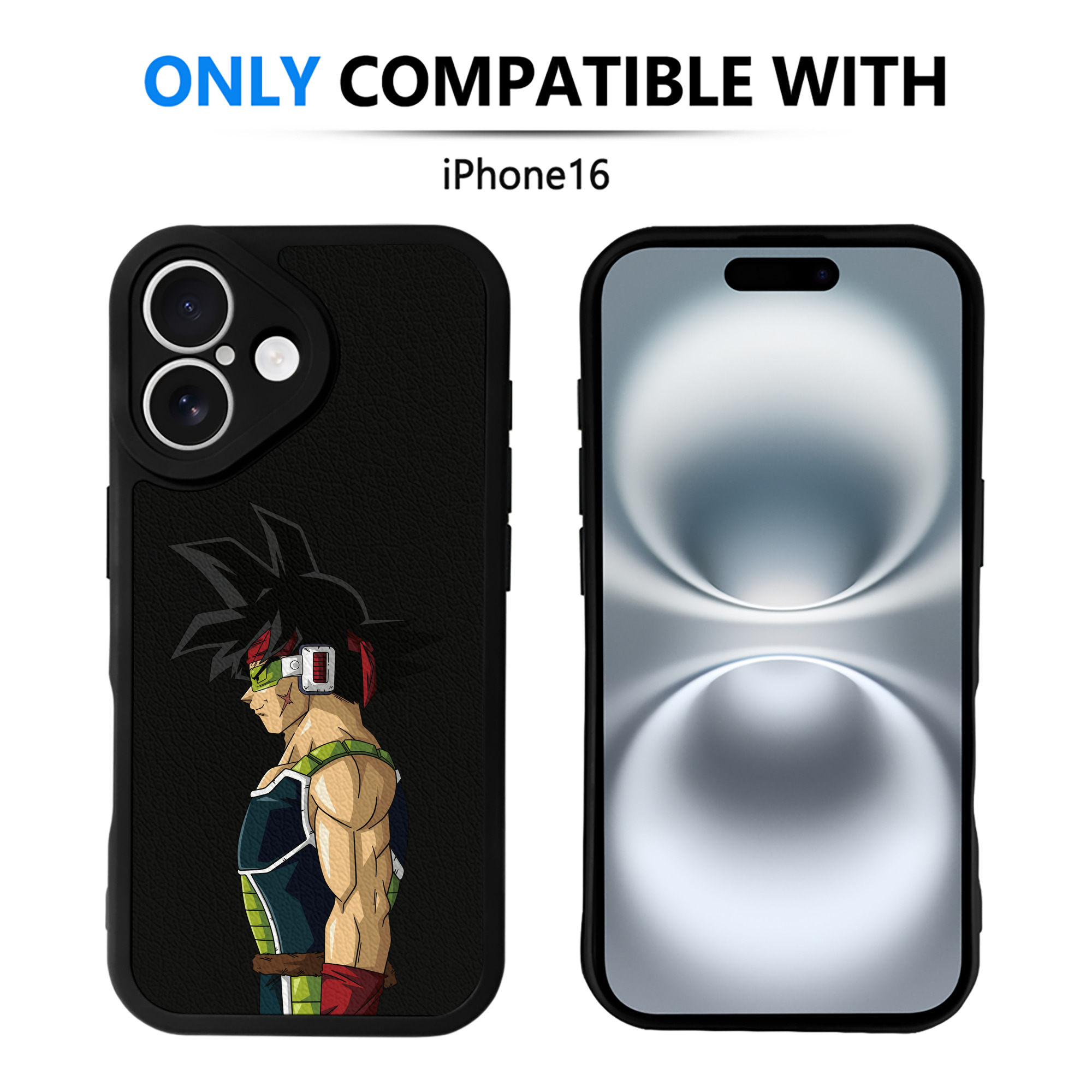 （画像用） ドラゴンボール バーダック DRAGON BALL Burdock 【iPhone 16シリーズ対応】シリコンスマホケース（レザー調） 材質：シリコン